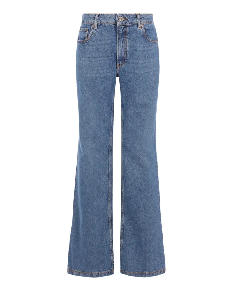 Etro Bestickte Jeans - Blau Blau
