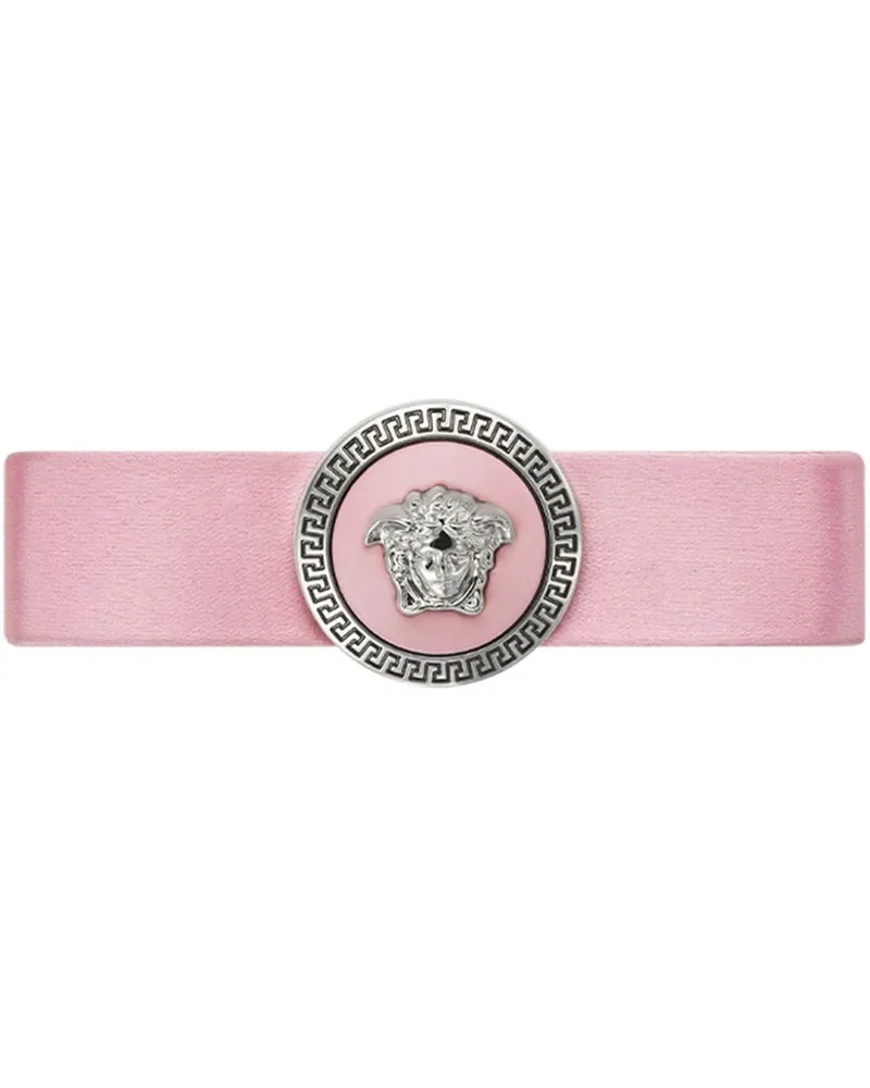 Versace Haarspange mit Medusa - Rosa Rosa