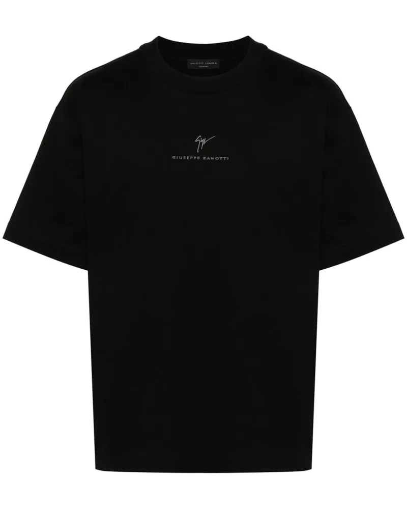Giuseppe Zanotti T-Shirt mit Logo-Print - Schwarz Schwarz