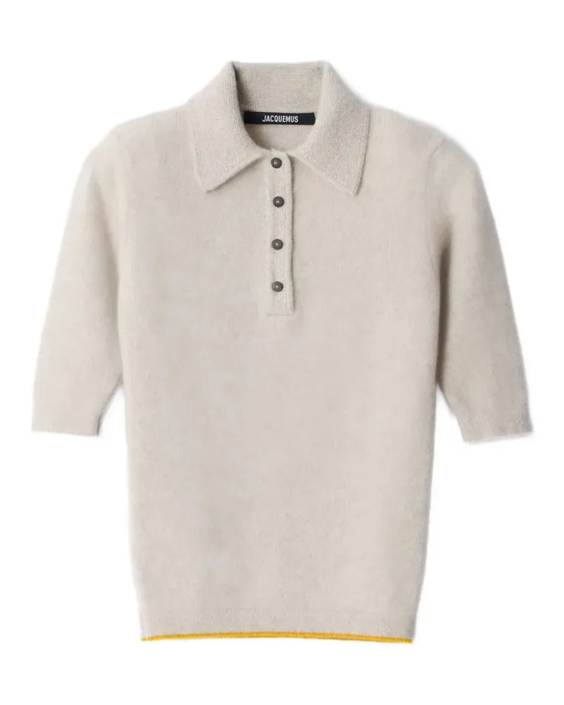 Jacquemus The Cachemire Poloshirt - Nude Nude