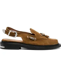 Toga Slingback-Mules im Loafer-Style Braun