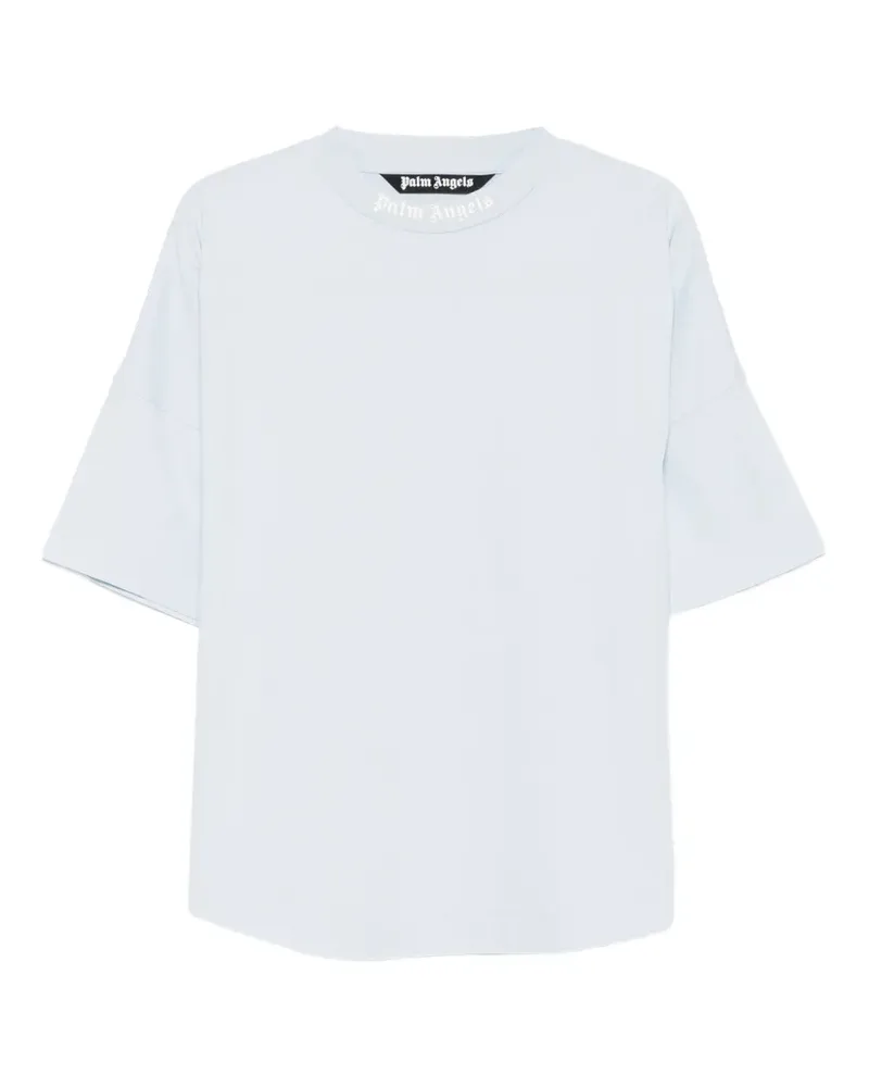 Palm Angels logo-print T-shirt - Blau Blau