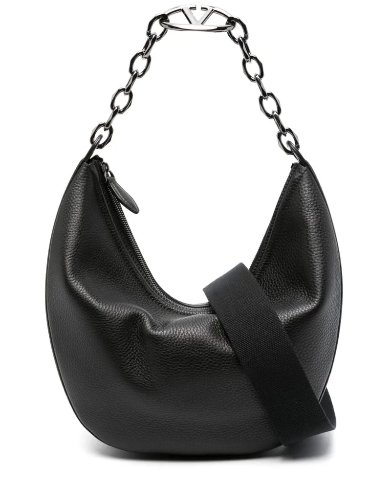 Valentino Garavani Kleine Moon Schultertasche - Schwarz Schwarz