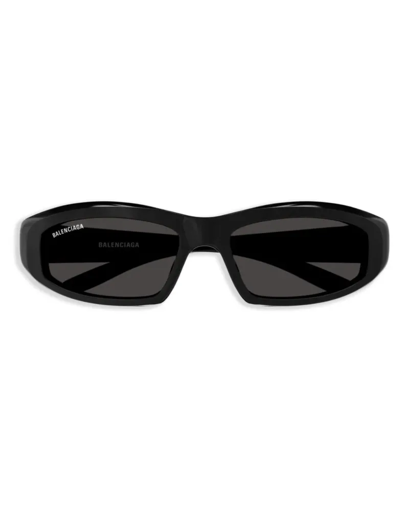 Balenciaga Sleek Sonnenbrille - Schwarz Schwarz