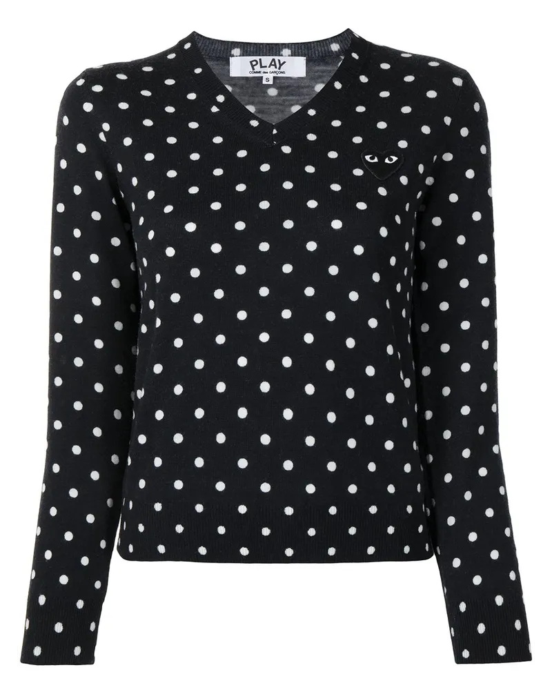 Comme des Garçons Pullover mit Print Blau