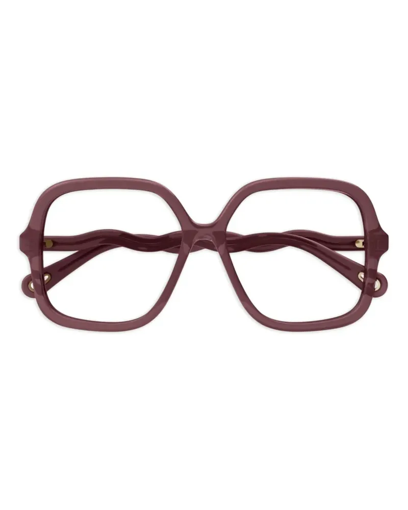 Chloé Brille aus Acetat mit eckigem Gestell - Rot Rot
