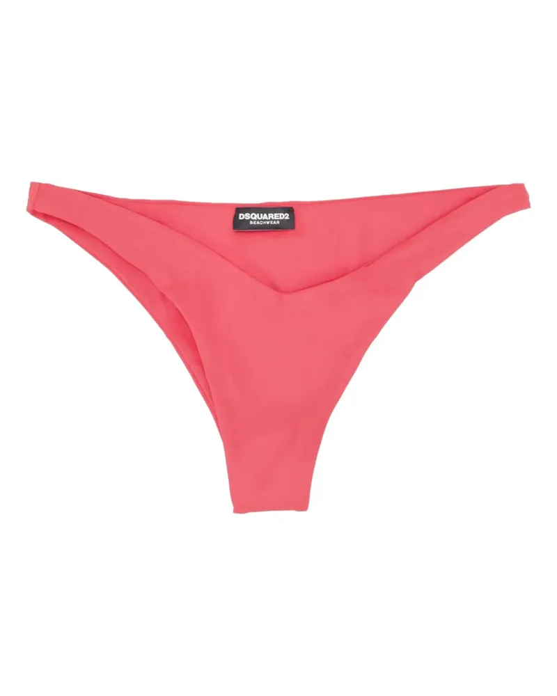 Dsquared2 Bikinihöschen mit Logo - Rosa Rosa