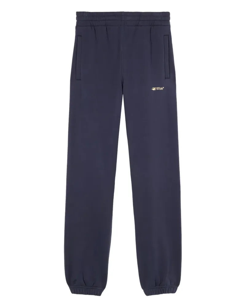 OFF-WHITE Ink logo-print track pants - Blau Blau