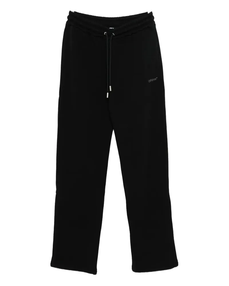 OFF-WHITE drawstring-waist track pants - Schwarz Schwarz