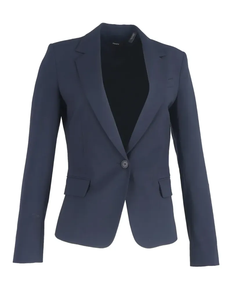Theory single-breasted blazer - Blau Blau