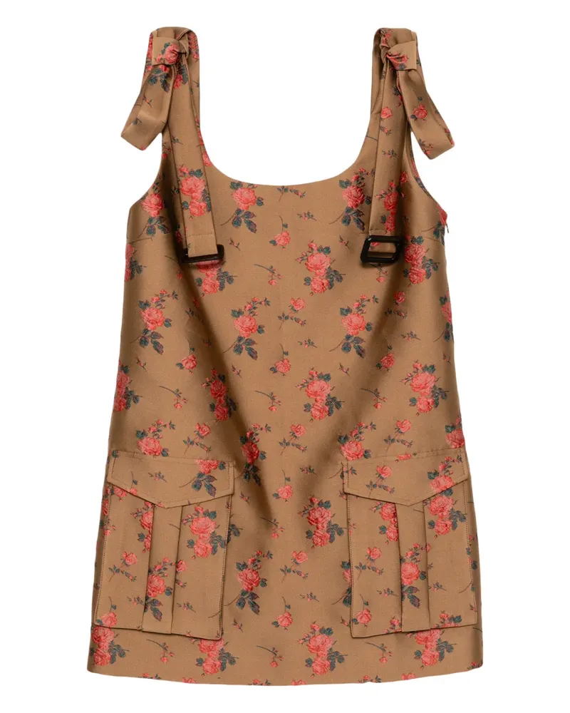 Monse Minikleid mit aufgesetzten Taschen - Braun Braun