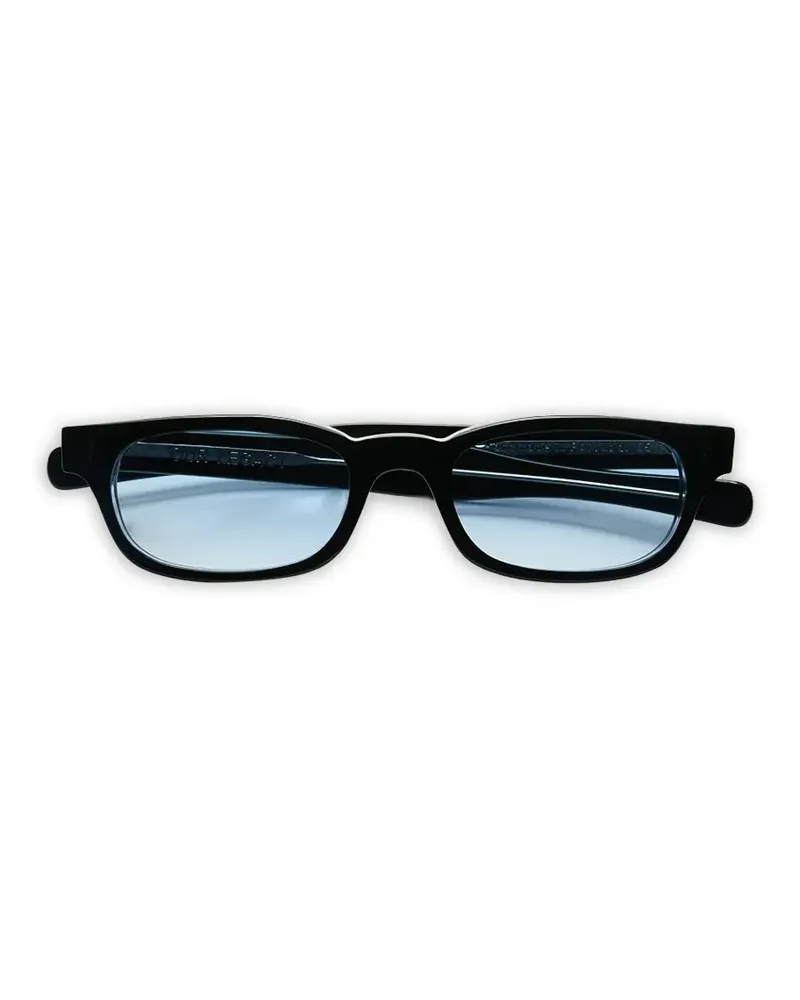 Our Legacy Rider Sonnenbrille mit eckigem Gestell - Schwarz Schwarz