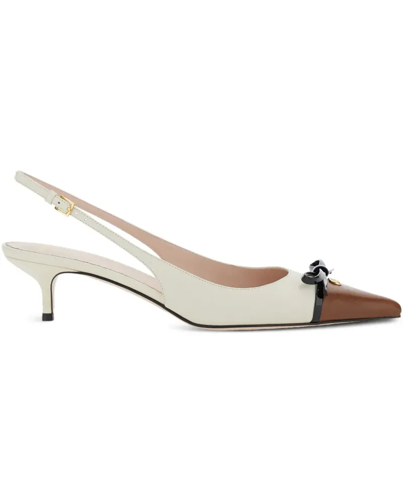 Valentino Garavani Slingback-Pumps mit Schleife - Weiß Weiß
