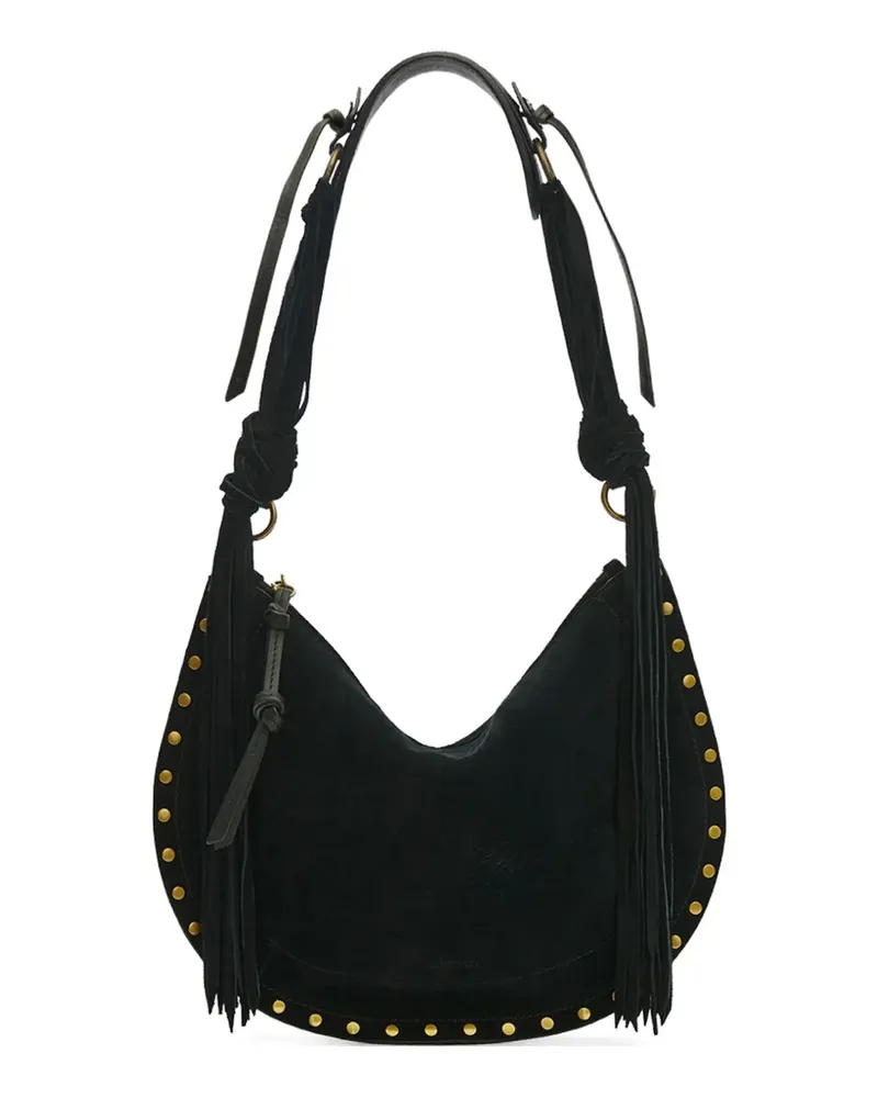 Isabel Marant Weiche Oskin Schultertasche mit Nieten - Schwarz Schwarz