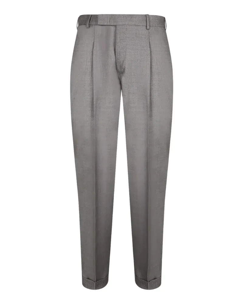 PT TORINO Hose mit Bundfalten - Grau Grau