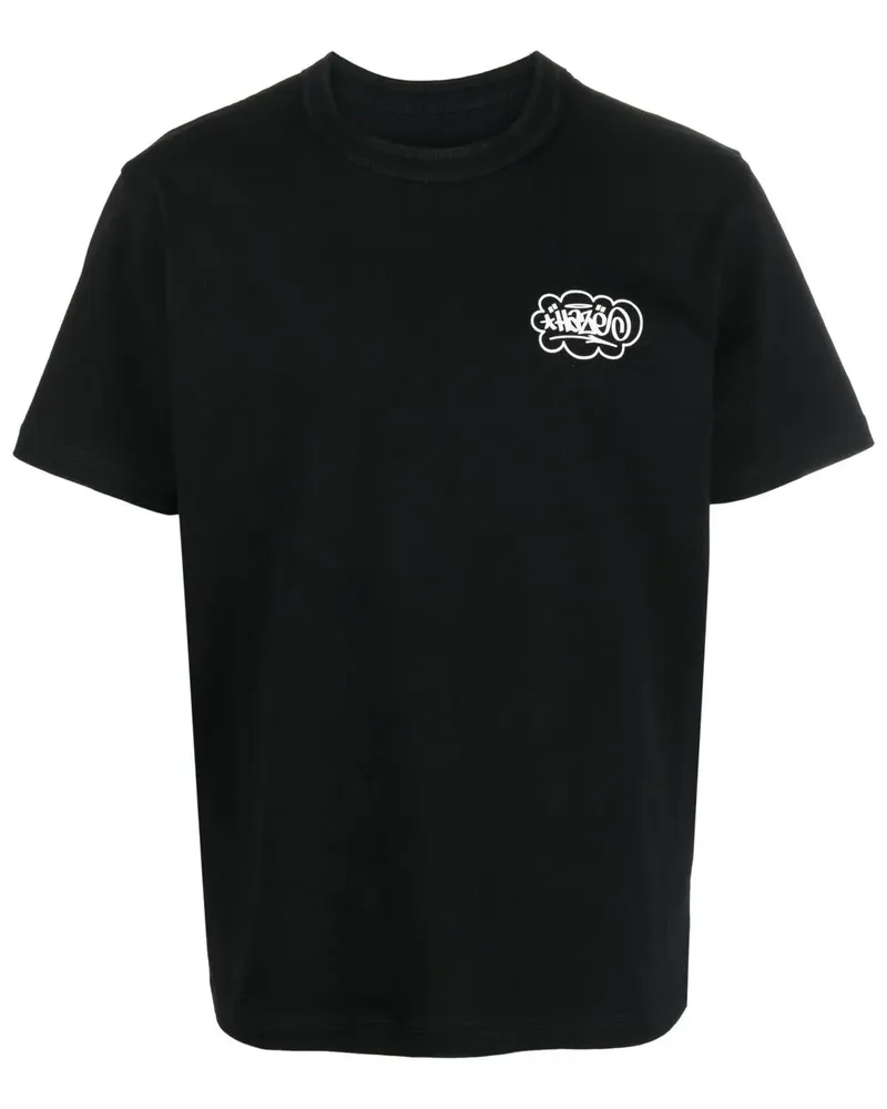 Sacai x Eric Haze T-Shirt mit Sterne-Print - Schwarz Schwarz