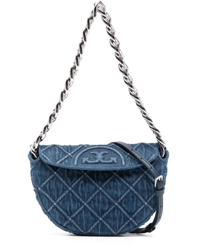 Tory Burch Mini Fleming Tasche Blau