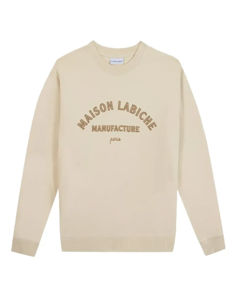 Maison Labiche logo-embroidered sweatshirt - Nude Nude