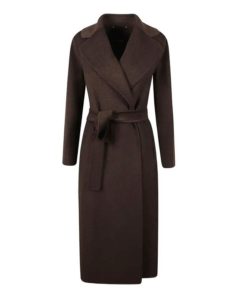 Max Mara belted shawl-lapel coat - Braun Braun