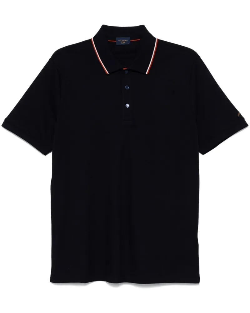 Paul & Shark Poloshirt aus Pikee - Blau Blau