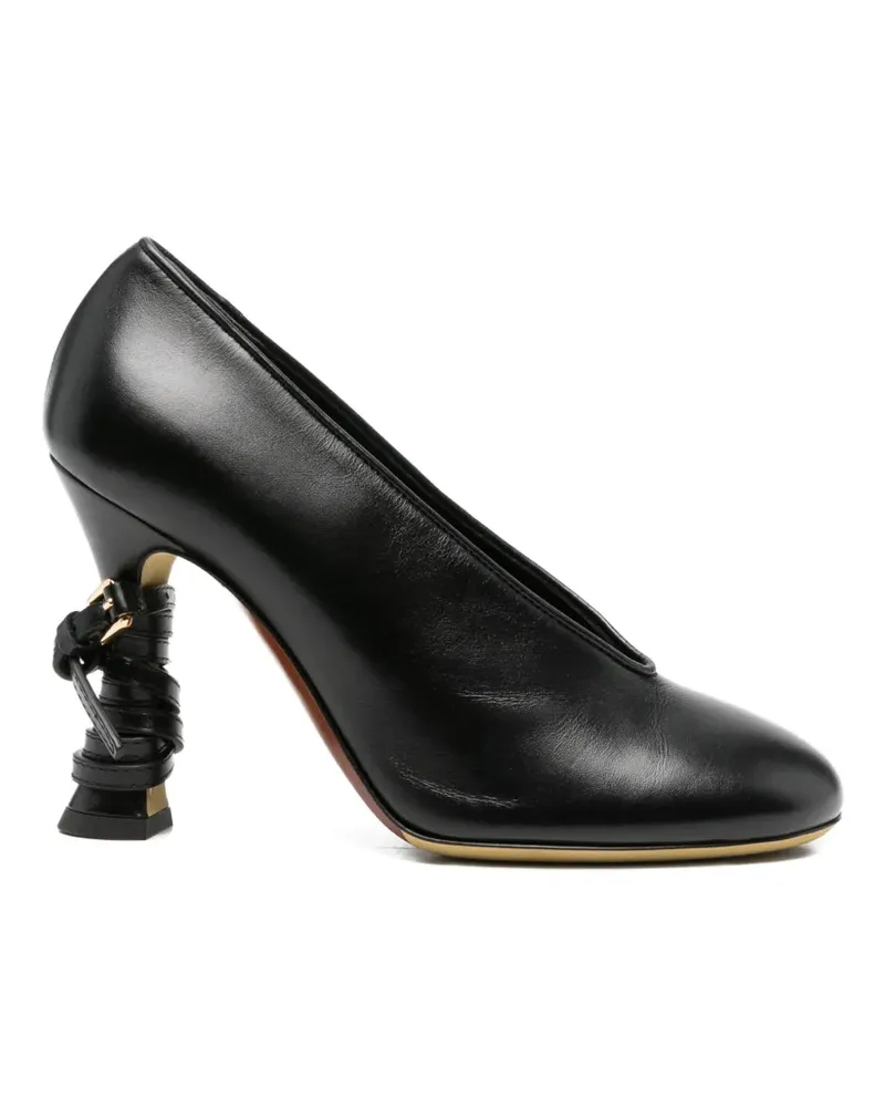 Moschino sculpted pumps - Schwarz Schwarz