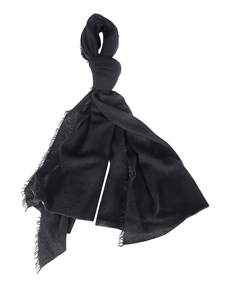 Faliero Sarti Adriel frayed scarf - Schwarz Schwarz