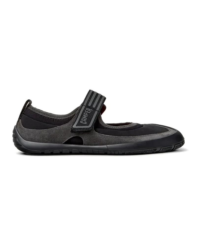 Camper Peu Path touch-strap ballet flats - Schwarz Schwarz