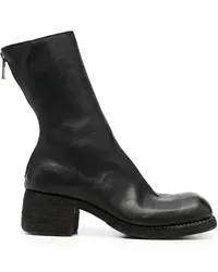 GUIDI Stiefel aus Leder Schwarz