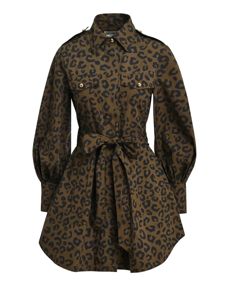 Essentiel Keto Minikleid mit Leopardenprint - Braun Braun