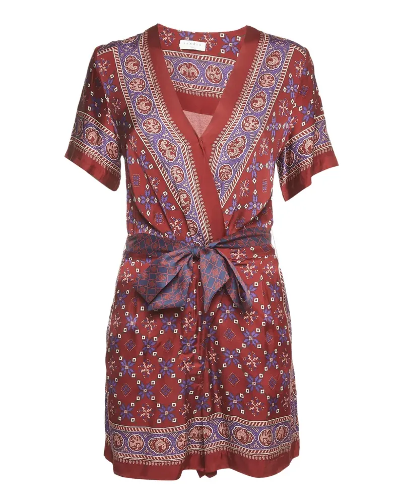 Sandro Playsuit mit Print - Rot Rot