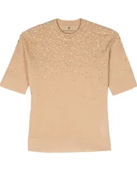 Ermanno Scervino T-Shirt mit Rundhalsausschnitt Nude