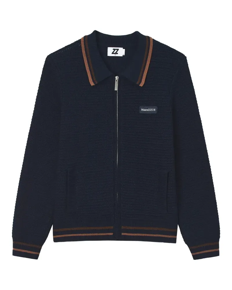 Izzue Cardigan mit Reißverschluss - Blau Blau
