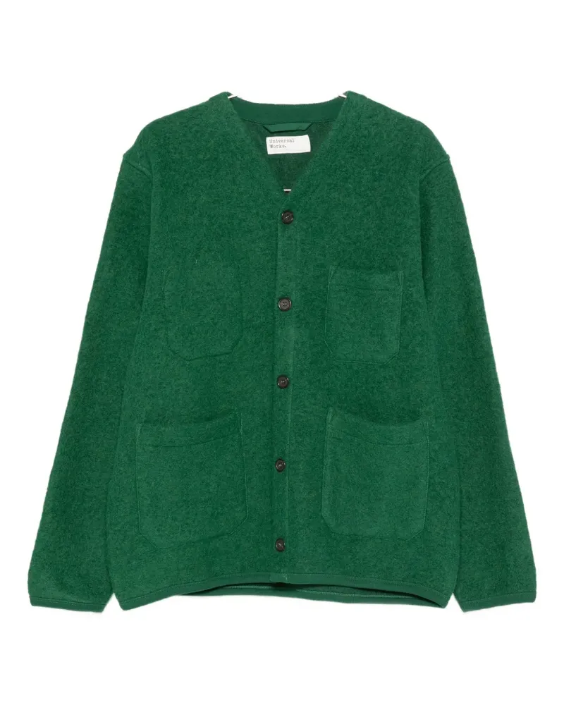 Universal Works V-neck cardigan - Grün Grün