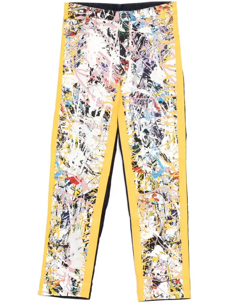 Charles Jeffrey Loverboy Art Straight-Leg-Jeans - Weiß Weiß