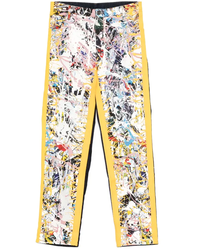 Charles Jeffrey Loverboy Art Straight-Leg-Jeans - Weiß Weiß