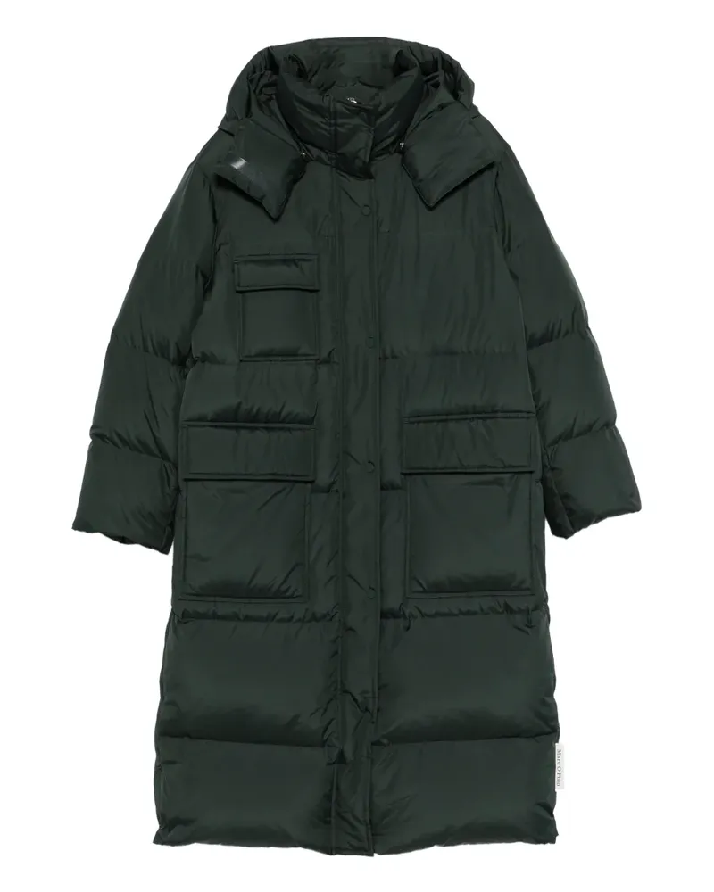 Marc O'Polo hooded zip-up oversized coat - Grün Grün