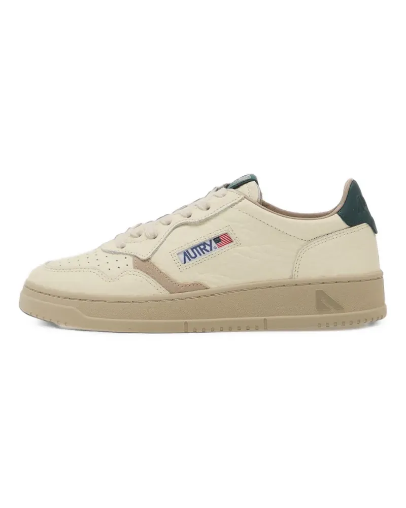 AUTRY Medalist Low perforated leather sneakers - Nude Nude