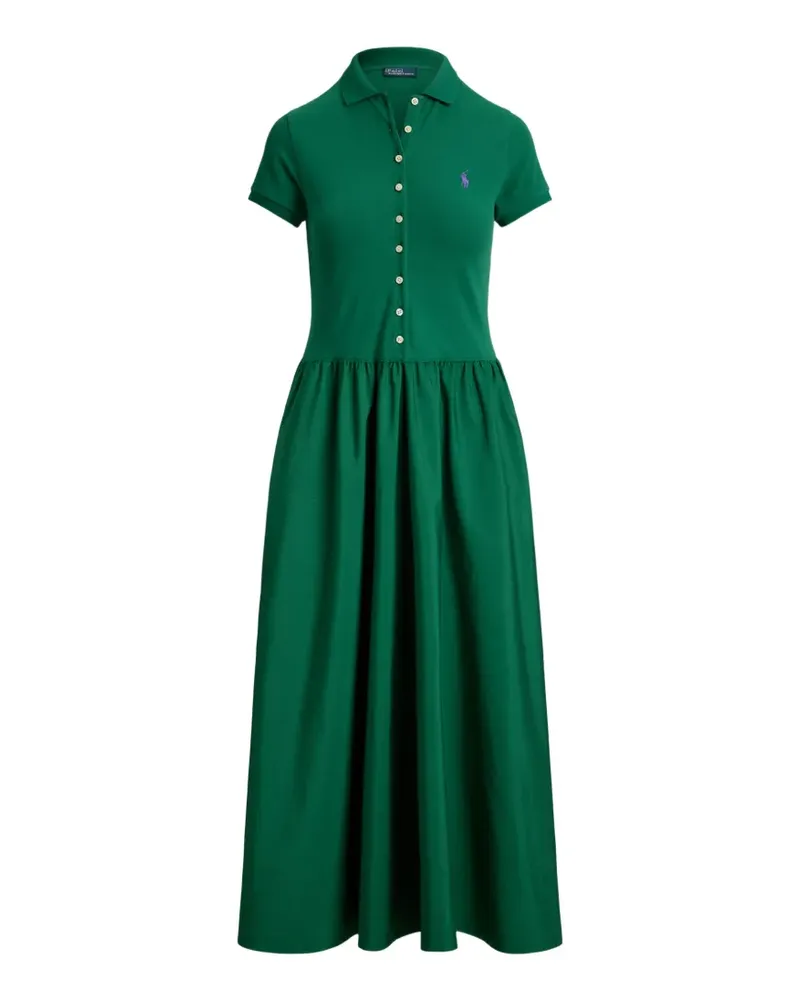 Ralph Lauren Midikleid mit Knopfleiste - Grün Grün