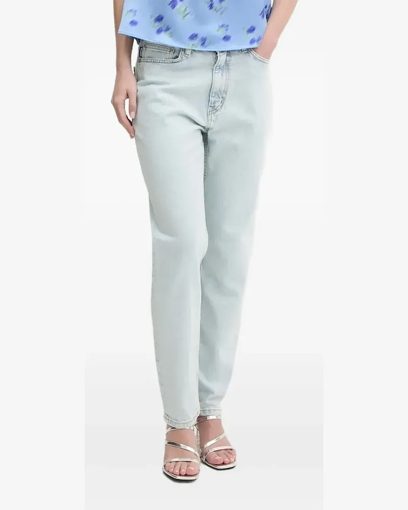 HUGO BOSS Jeans mit Logo-Schild - Blau Blau