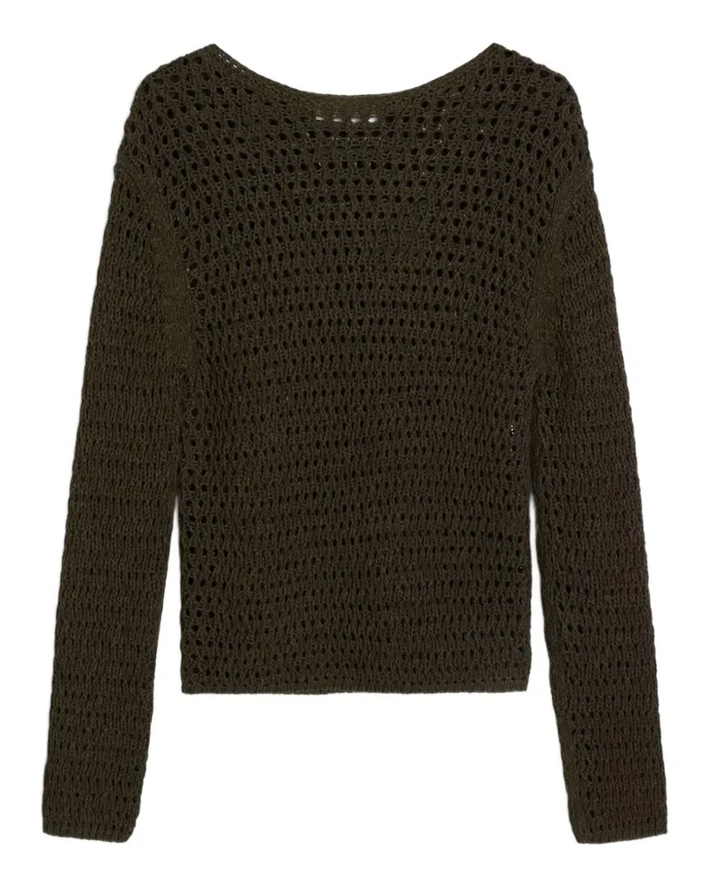 Marc O'Polo crochet-knit sweater - Grün Grün