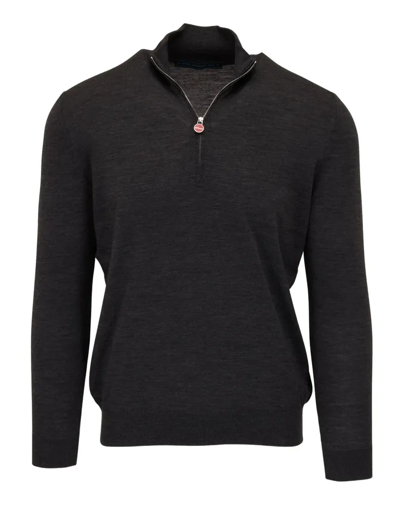 Kiton Pullover mit Reißverschluss - Grau Grau