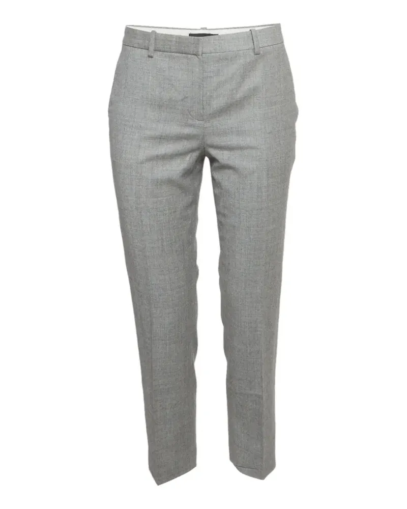 Theory Gerade Hose mit Gürtelschlaufe - Grau Grau