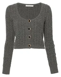 Alessandra Rich Klassischer Cardigan Grau