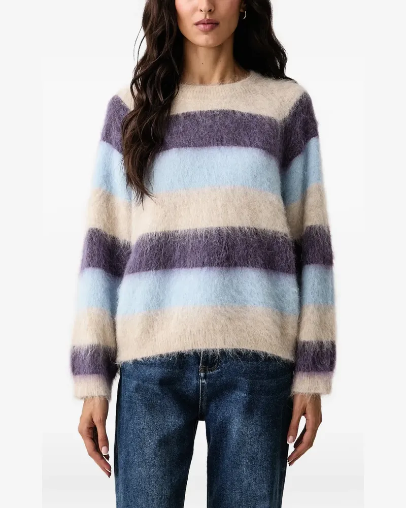 Mos Mosh Gestreifter Suvi Pullover - Nude Nude
