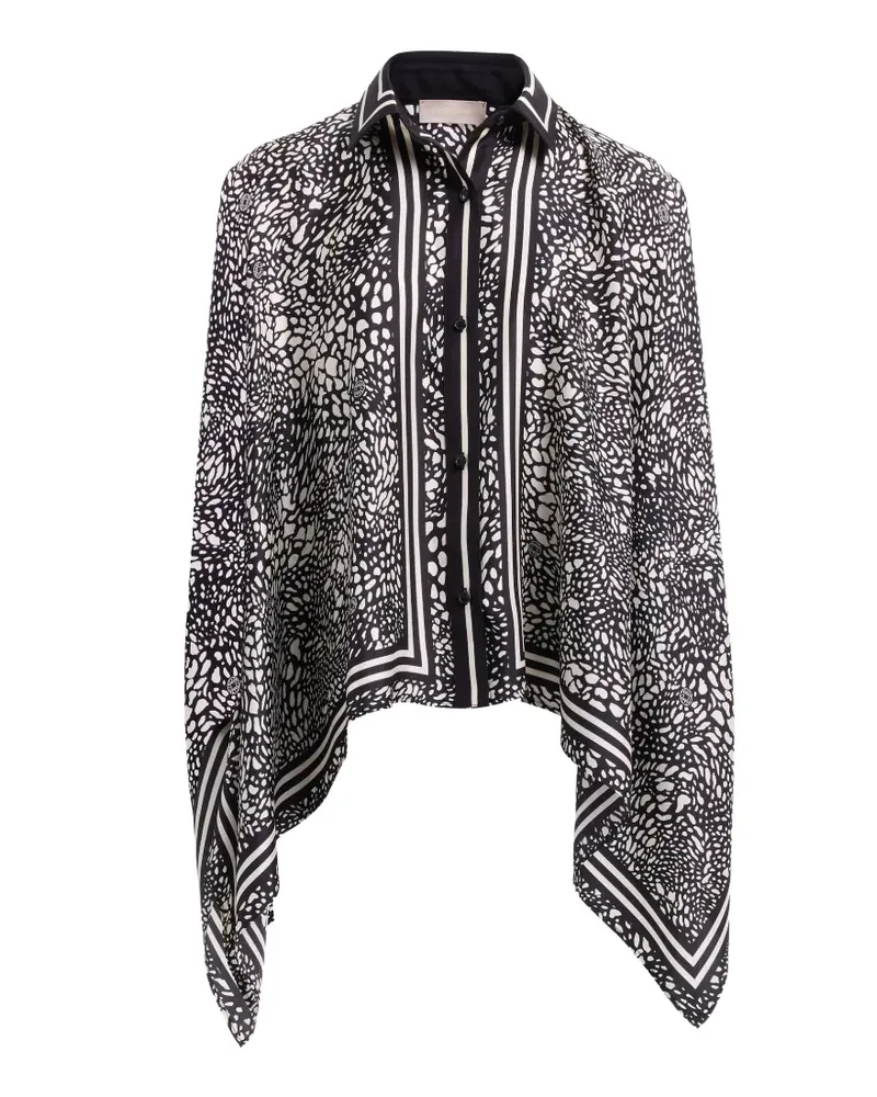 Elie Saab Hemd mit Print - Schwarz Schwarz