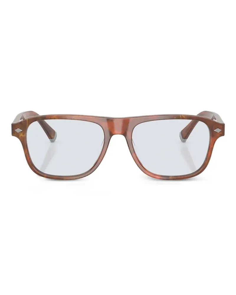 Brunello Cucinelli Brille mit eckigem Gestell - Braun Braun