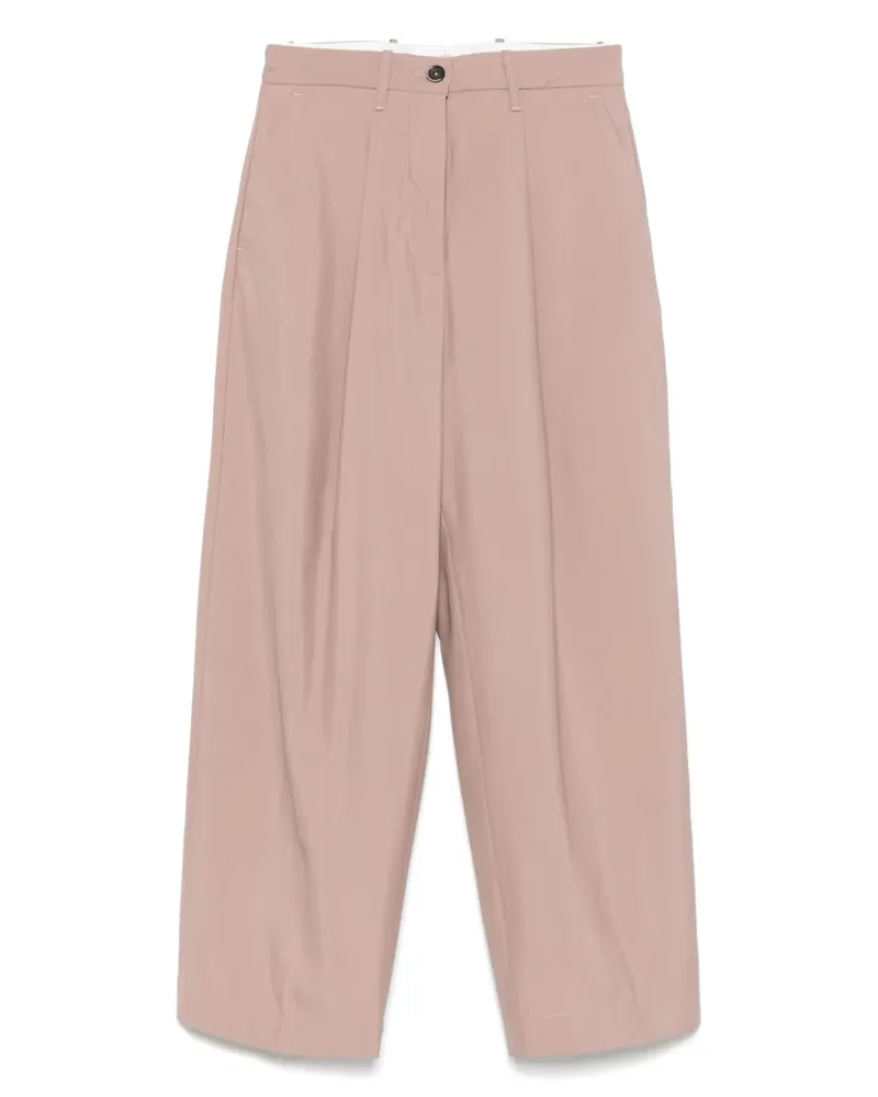 nine:inthe:morning Hose mit Faltendetail - Rosa Rosa