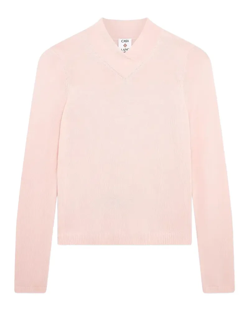 Casablanca Paris Pullover mit V-Ausschnitt - Rosa Rosa
