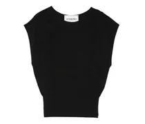 Pullunder mit Logo-Muster - Schwarz