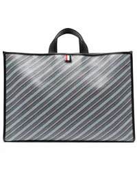 Thom Browne Beschichteter Shopper mit Monogramm Grau